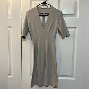 NWT HELMUT LANG LIGHT GRAY GALA KNIT DRESS